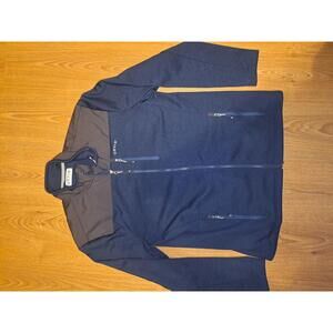 Orvis Fleece Jacket Mens Medium Blue Gray Full Zip